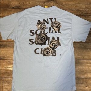 Anti Social Social Club Light Blue “Bat Emoji Tee” F&F color way size: XL